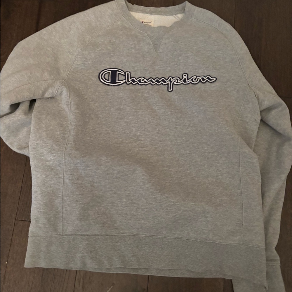 Gray champion hoodie